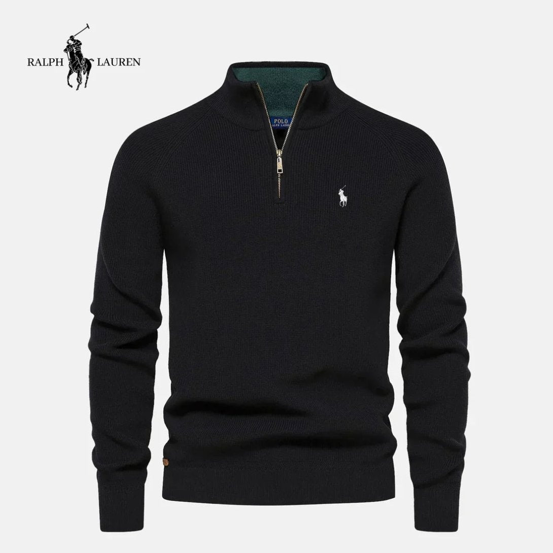 RALPH LAUREN - Jersey de mezcla con media cremallera