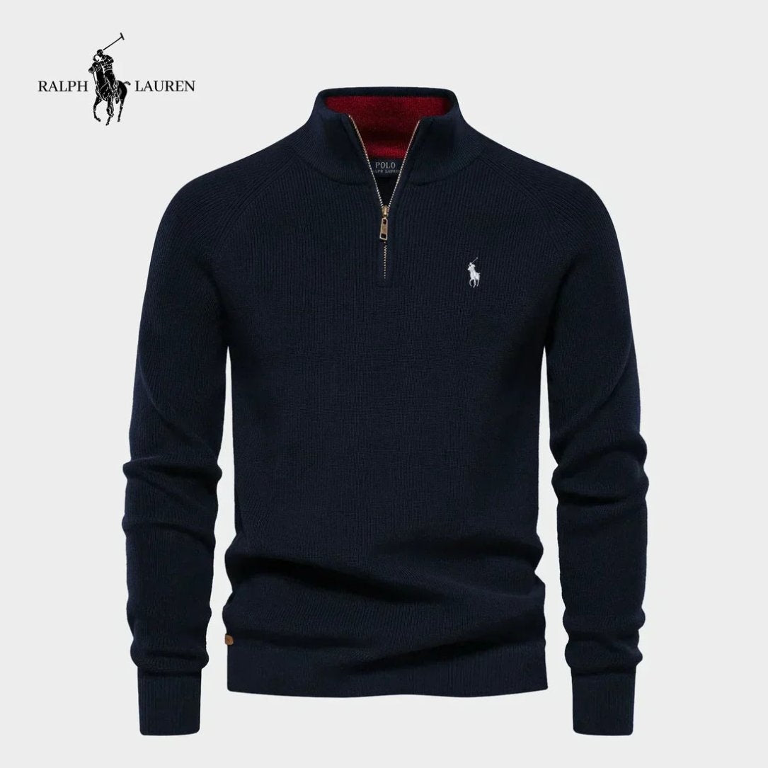 RALPH LAUREN - Jersey de mezcla con media cremallera