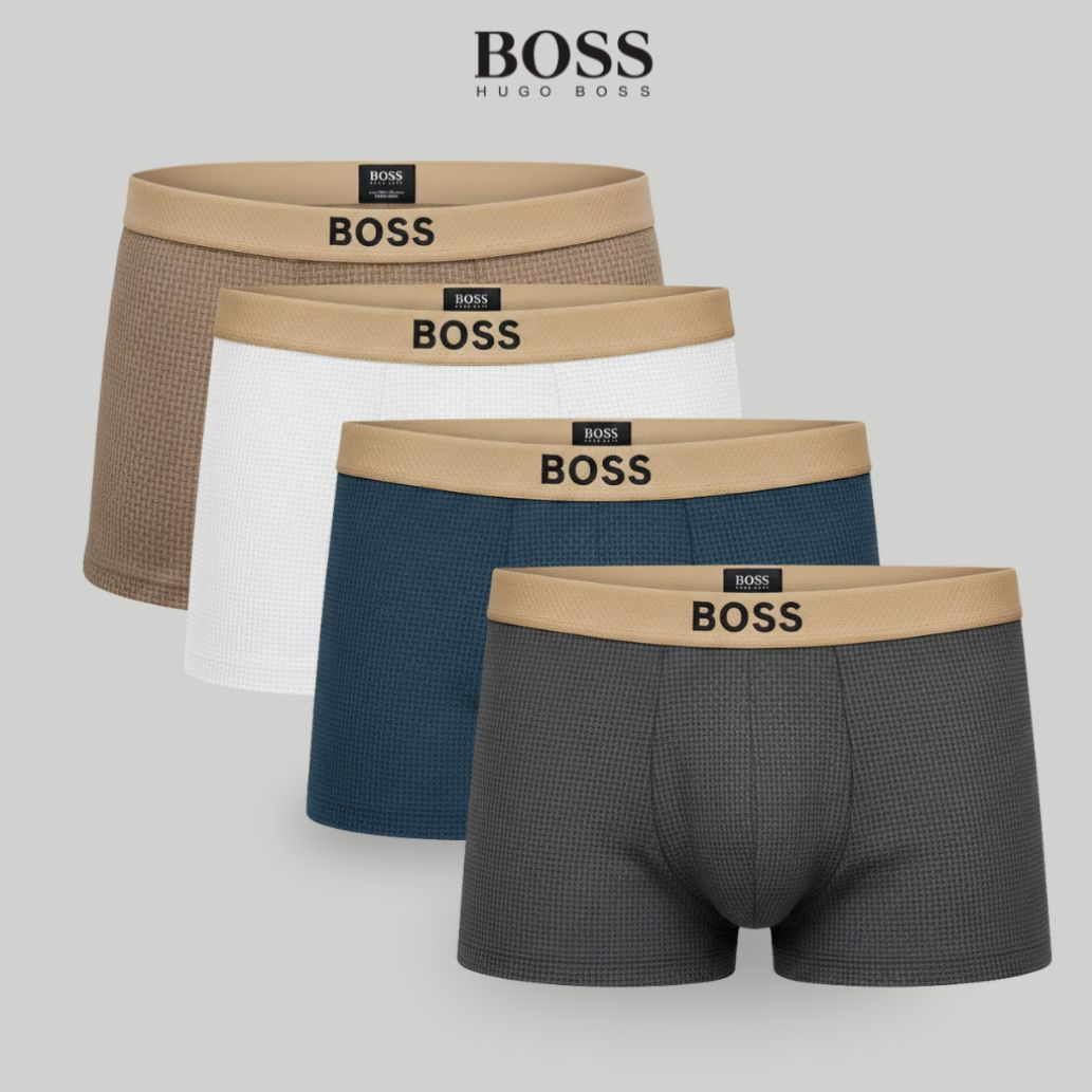 BOSS - Waffle Knit Boxer Briefs (Set of 4)