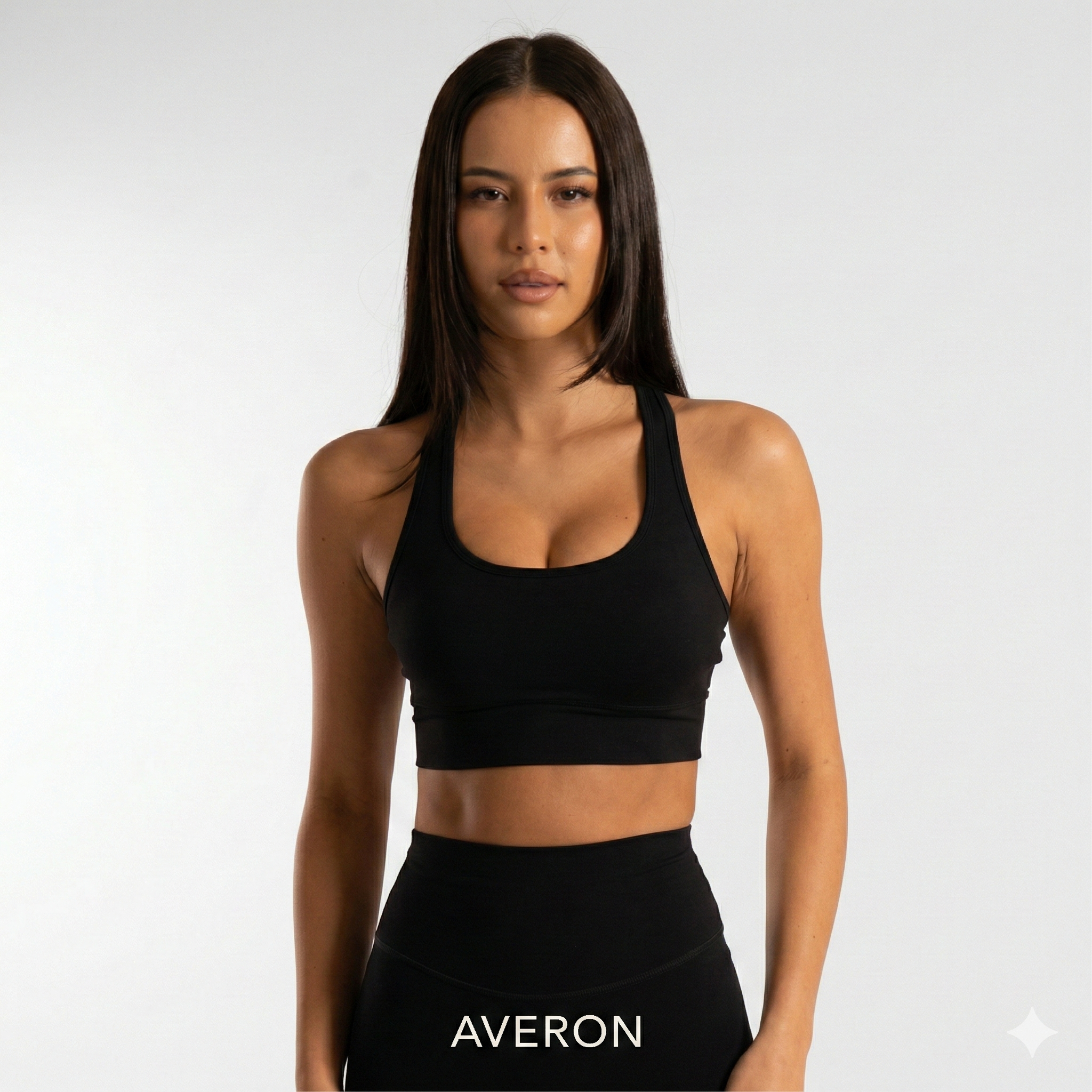 Racerback Crop Top - Onyx